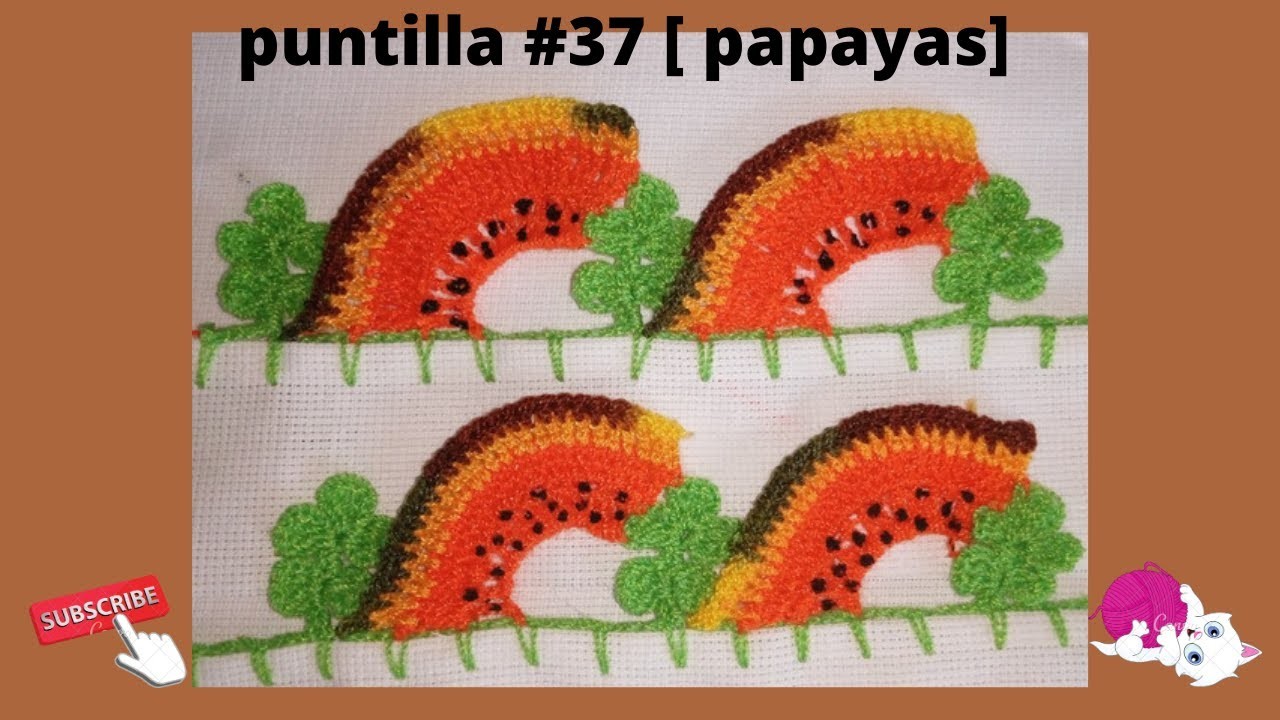 Puntilla #37 [papayas]crochet