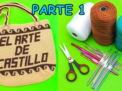 Curso básico de bolsos personalizados con nombre a crochet (parte 1)