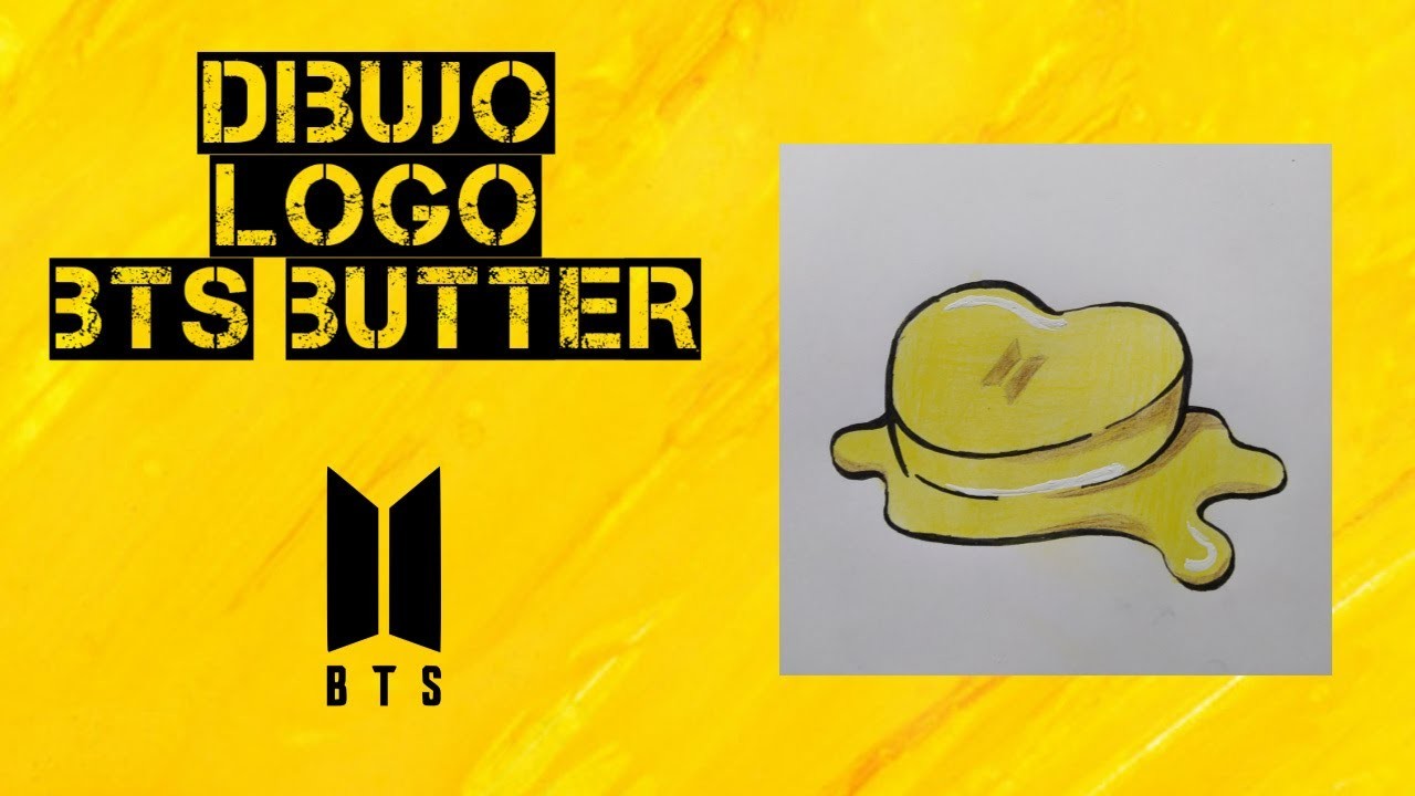 Dibujo Bts | Como dibujar logo  de 'Butter' | Drawing Kpop