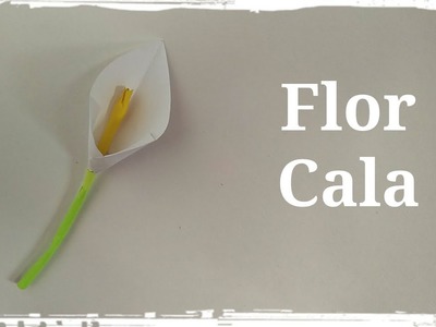 Flor Cala de Papel - Origami