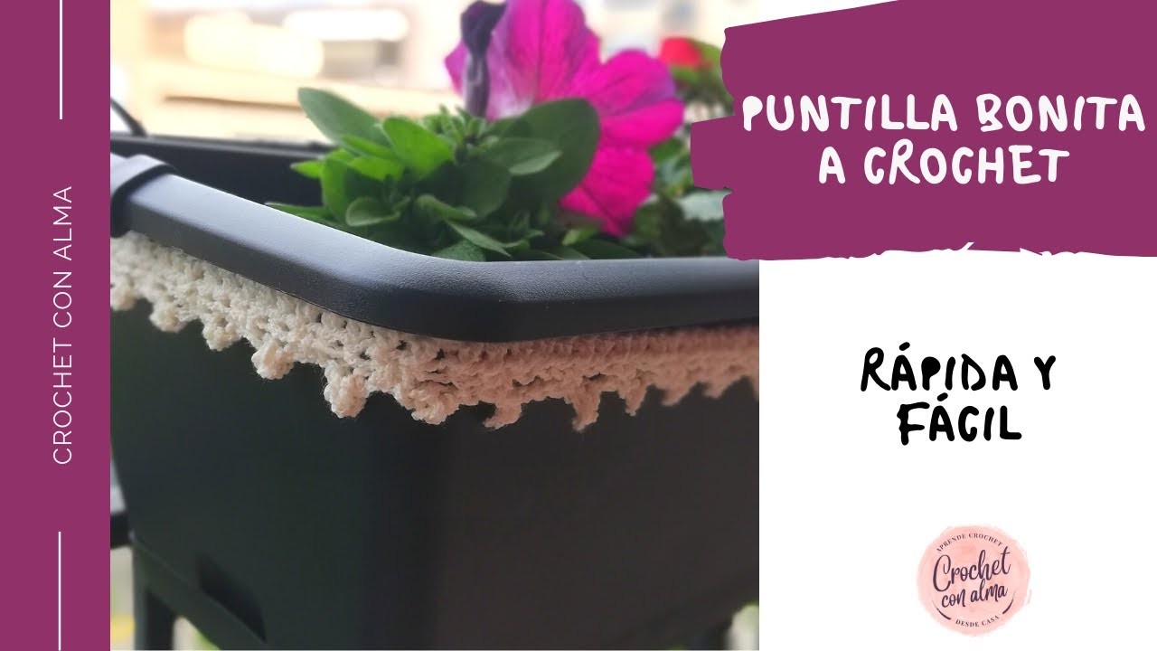 PUNTILLA A CROCHET | CROCHET CON ALMA