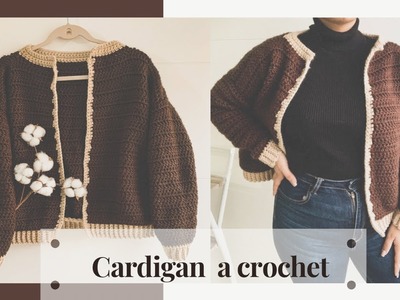 Tutorial de Cardigan tejido a crochet