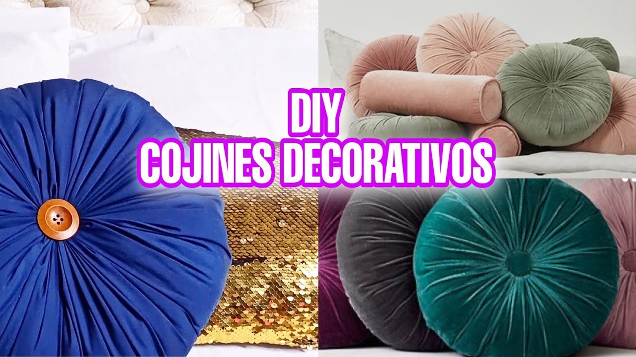 Cómo hacer COJINES DECORATIVOS FÁCIL Y RÁPIDO SIN CREMALLERA. Ideas Para Decorar En Verano 2021