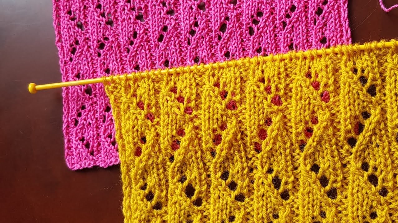 Узор спицами.Knitting pattern.Patrón  de tejido