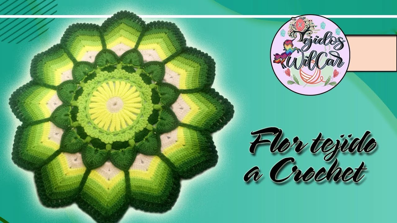 Tapete Flor a Crochet