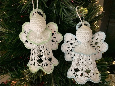 Angelito navideño tejido a crochet