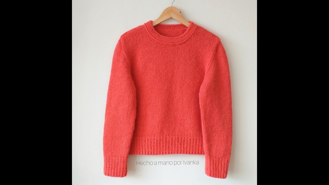 Como tejer sweater manga pegada. Parte 5: como tejer las mangas
