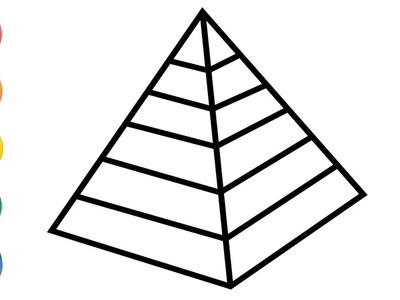 Dibuja y Pinta un Pirámide de Arcoiris - Dibujos Fáciles Paso a Paso - Learn Colors | FunKeep