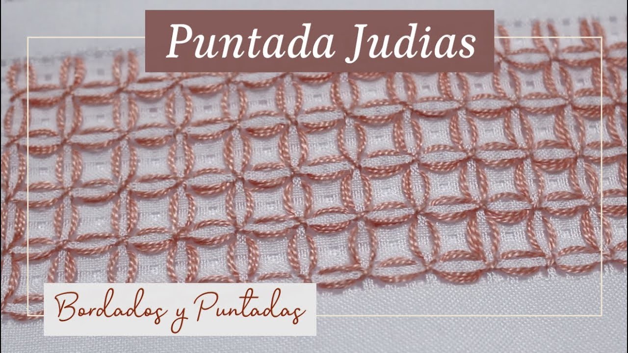 PUNTADA DE JUDIAS | PUNTADAS Y BORDADOS | Tissu Tejidos