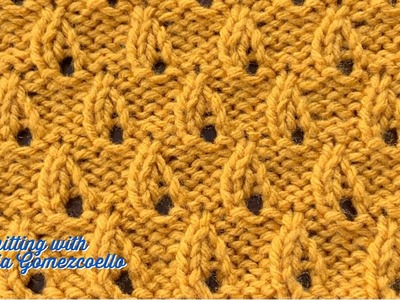 TEJIDOS A DOS AGUJAS: 109- Gotitas. KNITTING WITH TWO NEEDLES: Little Drops