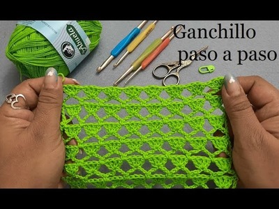 Como tejer hermoso punto a crochet