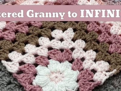 Continuous Mitered Granny Square | Mitered Flower Granny Square | Easy Crochet Blanket!