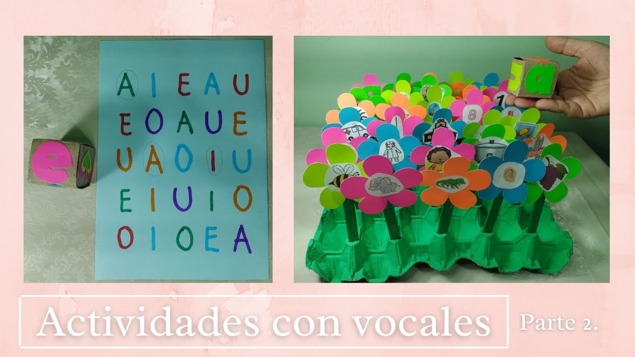 Actividades y manualidades para aprender las vocales (Parte 2)!♥