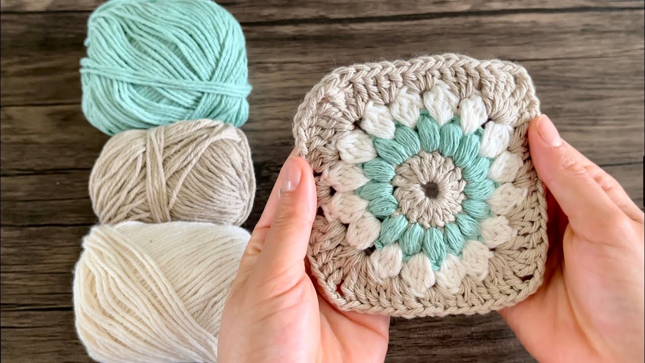 Cómo tejer  GRANNY SQUARE a crochet PASO A PASO.Brenny's Crochet.