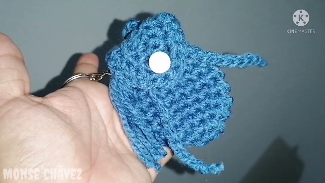 Llavero de mochila Tejido a crochet morralito monedero