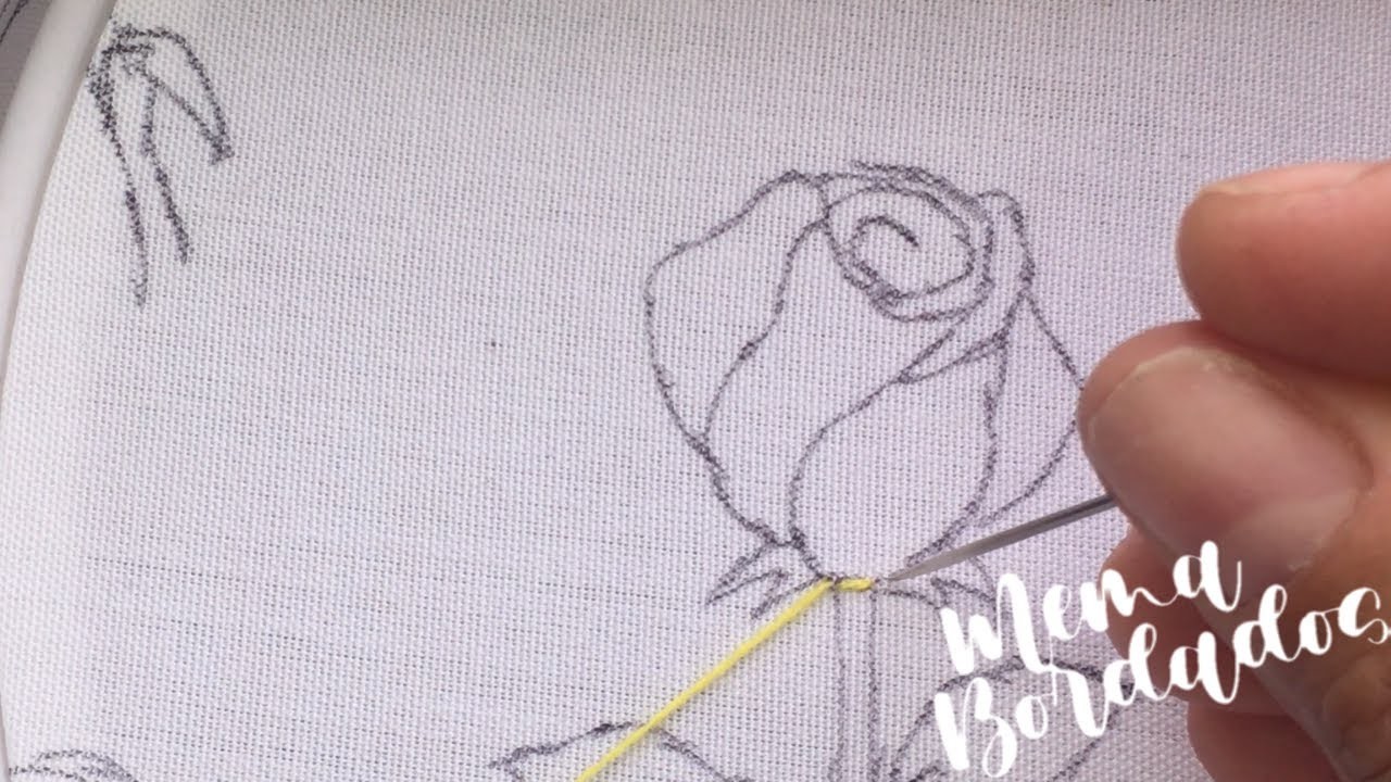 Bordado a mano increíble diseño de rosas con fácil tutorial de seguimiento