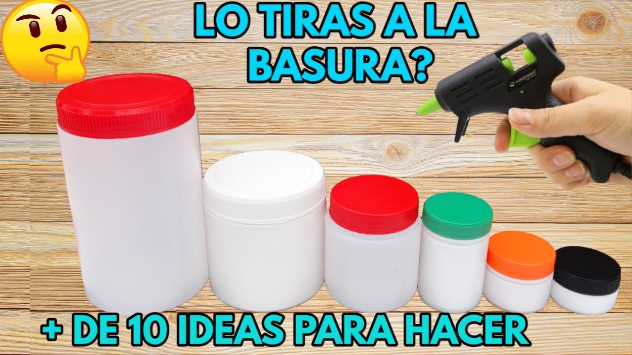 + DE 10 IDEAS PARA HACER CON POTES PLASTICOS | DECORA Y ORGANIZA RECICLANDO
