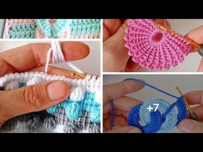 Hermosas puntadas y patrones de tejidos a crochet