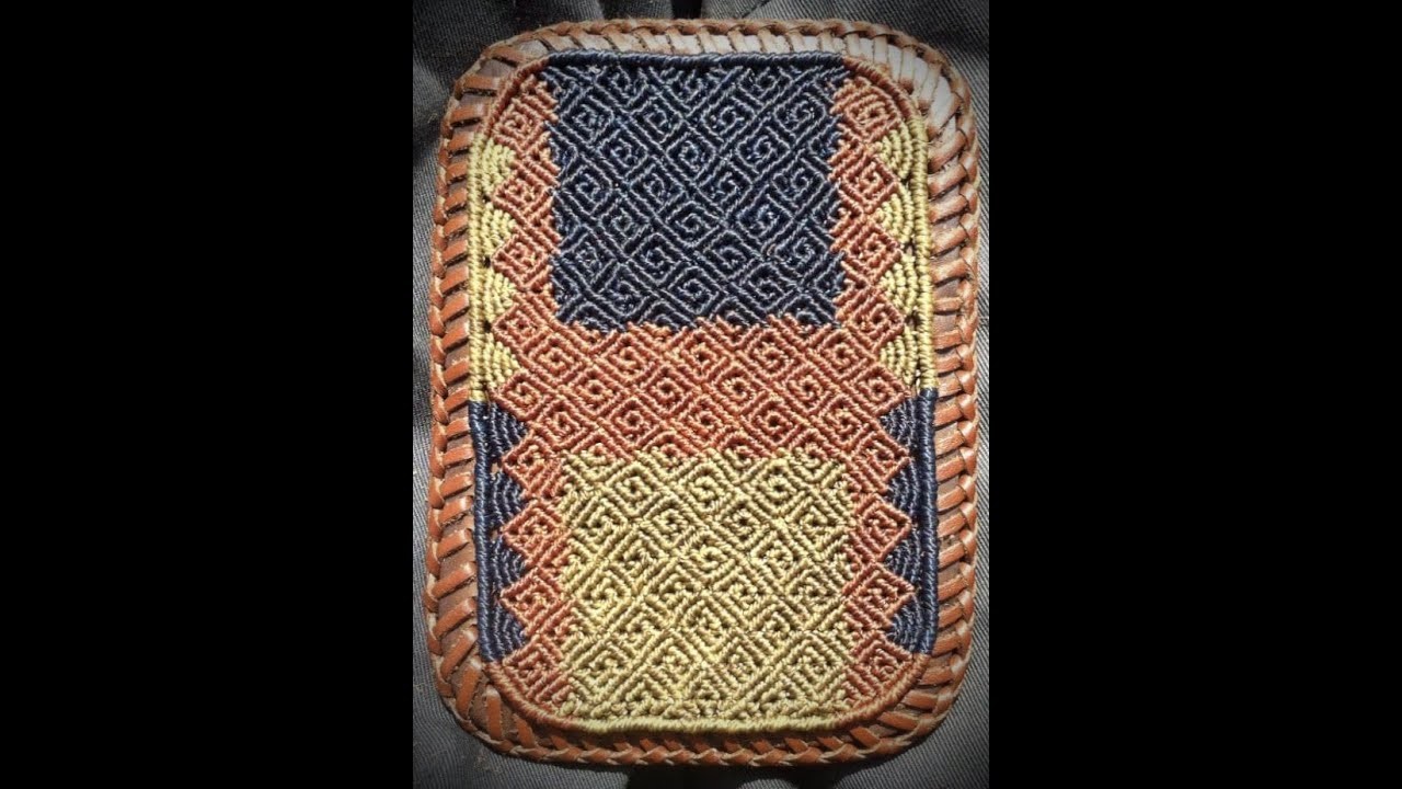 Macrame Twitch  Diseño Rombos Multicolor 1
