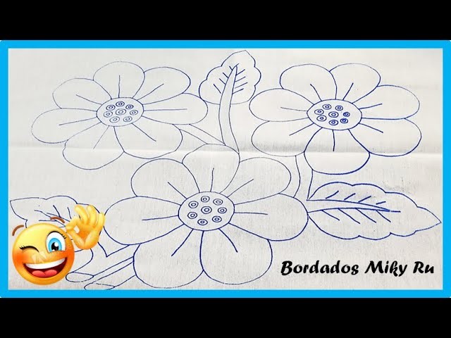 Bordado Flores Grandes - Miky Ru.