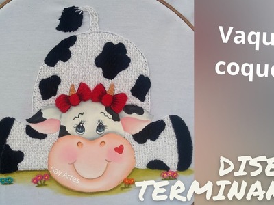Vaquita coqueta - Diseño terminado | Say Artes