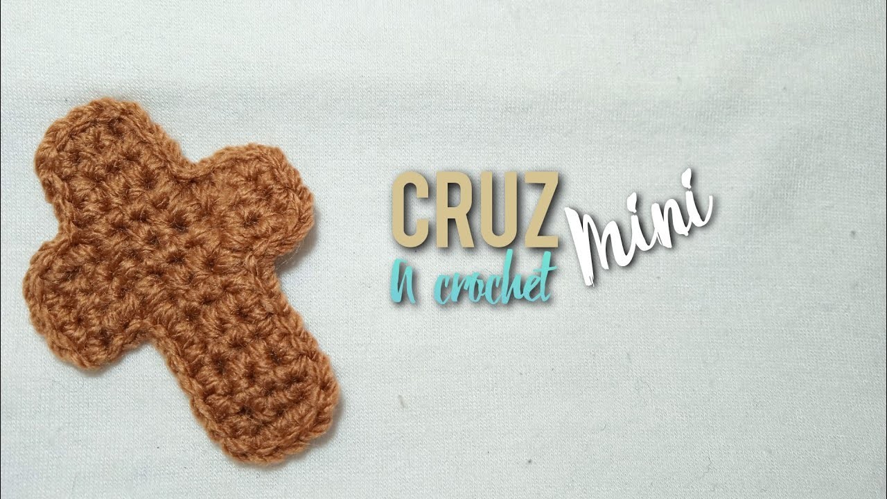 Cruz a crochet fácil y rápido | Quick and easy crochet cross (subtitles)