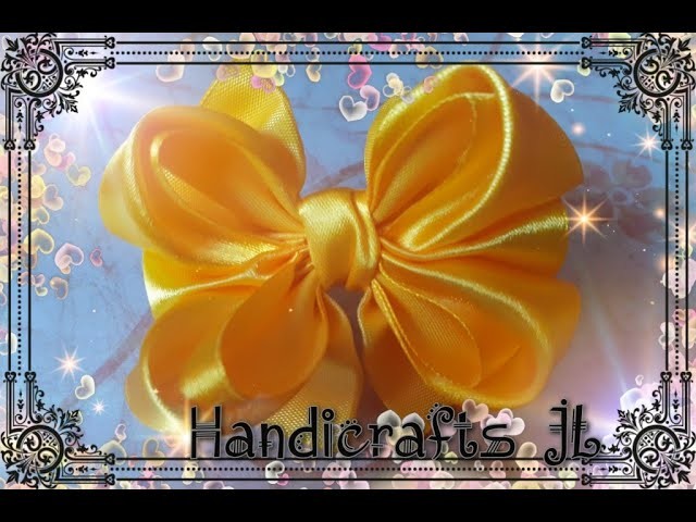Moño de listón paso a paso. ribbon bow DIY