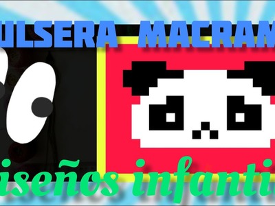 ‼️???? Oso Panda ????en pulsera Macramé????