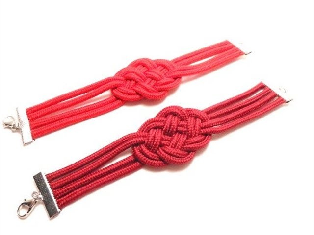 Como hacer una pulsera con nudo marinero.