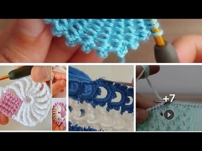Hermosas puntadas tejidas a crochet especiales para mantas y muchas ideas más