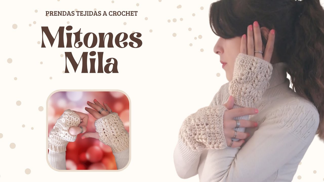 Mitones "Mila" || ¡Guantes sin dedos! || Crochet Tutorial DIY