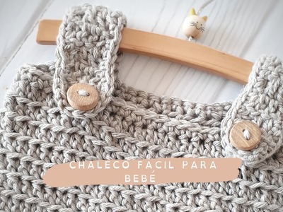 Cómo tejer un chaleco fácil para bebé a crochet?