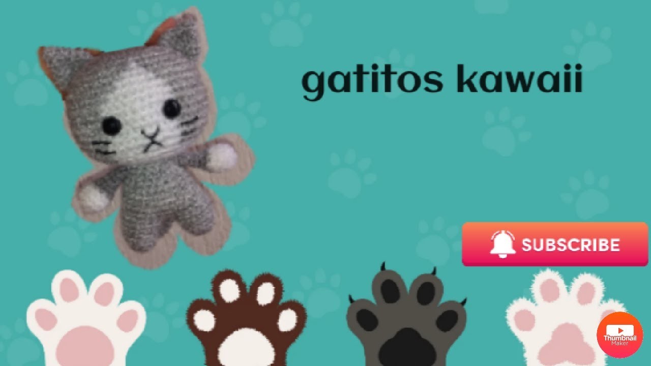 Llavero gatito kawaii amigurumi crochet segunda parte
