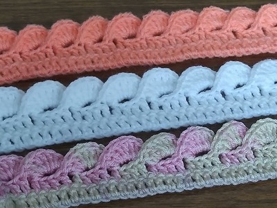 Borde de encaje de ganchillo