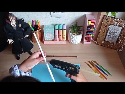 Como hacer una varita de Hermione granger, muy fácil!#harry Potter#