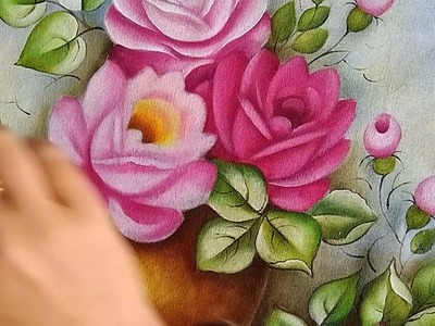 Como pintar Rosas(rosa)