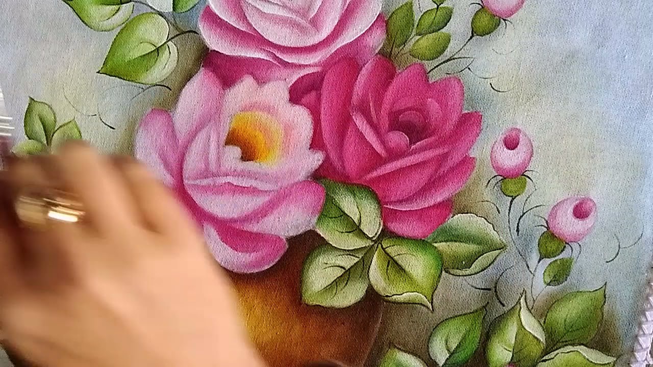 Como pintar Rosas(rosa)