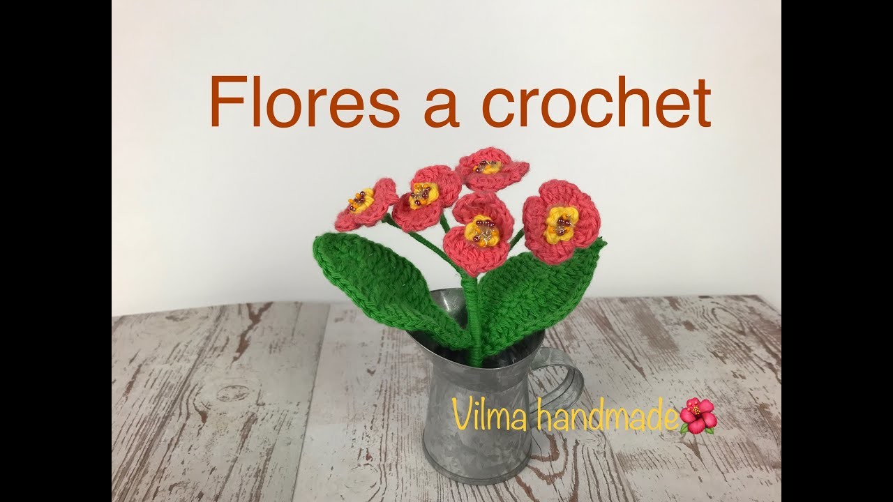 FLOR CORONA DE CRISTO (fáciles de tejer)