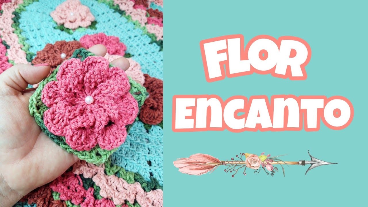 #flordecroche #florfacil Flor Encanto ????