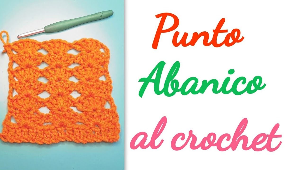 Punto Abanico al crochet súper fácil y lindo