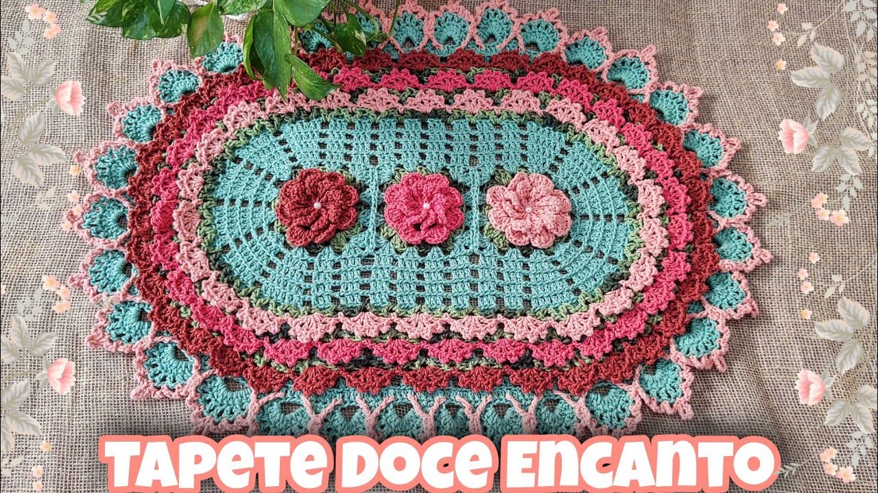 #tapetefacil #ateliedocecroche Tapete Doce Encanto????
