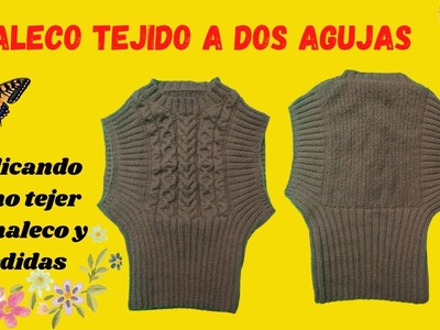 Chaleco a dos agujas