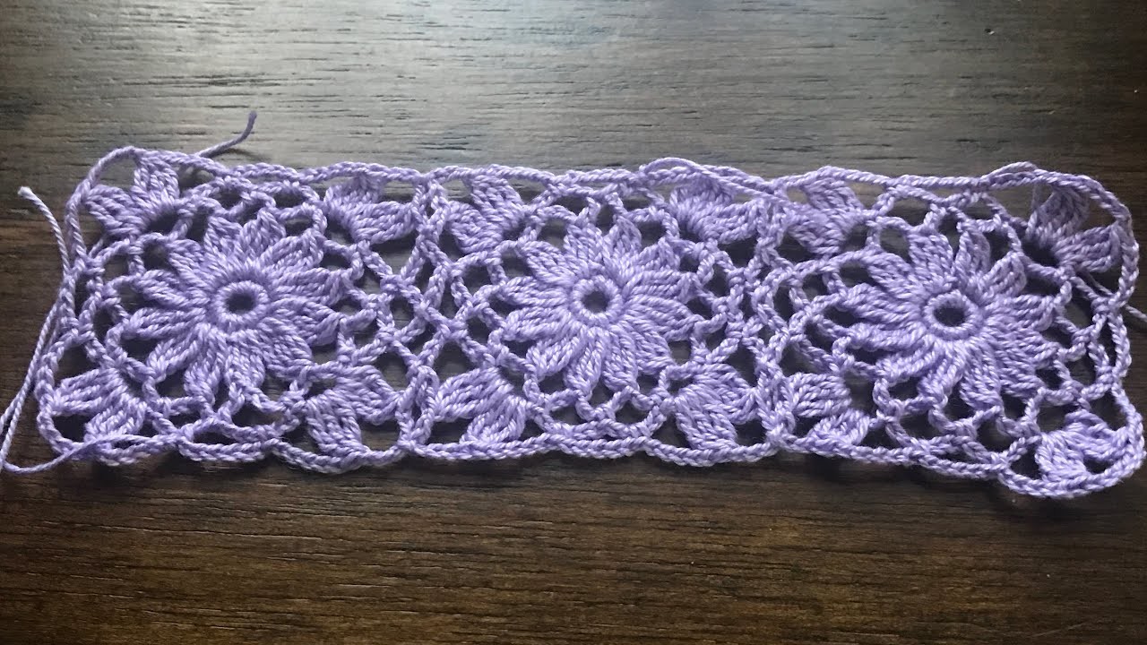 Granny encaje para hacer labores a crochet. Puntada pasó a paso