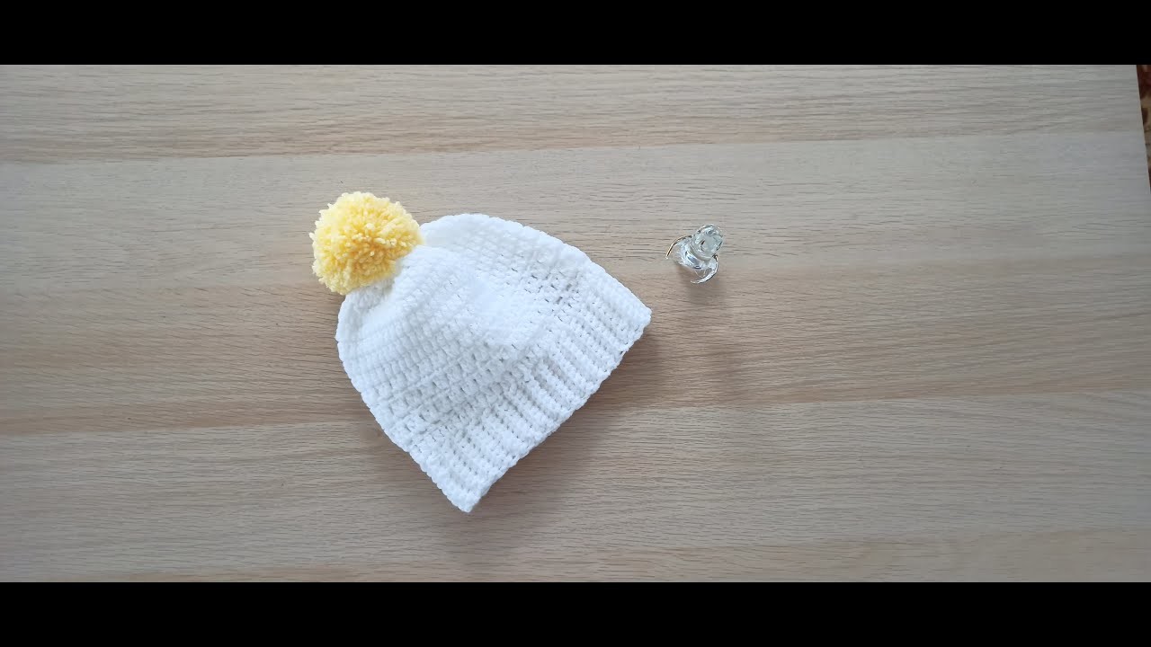 Como hacer en crochet o ganchillo un gorro para bebés, niñas y niños