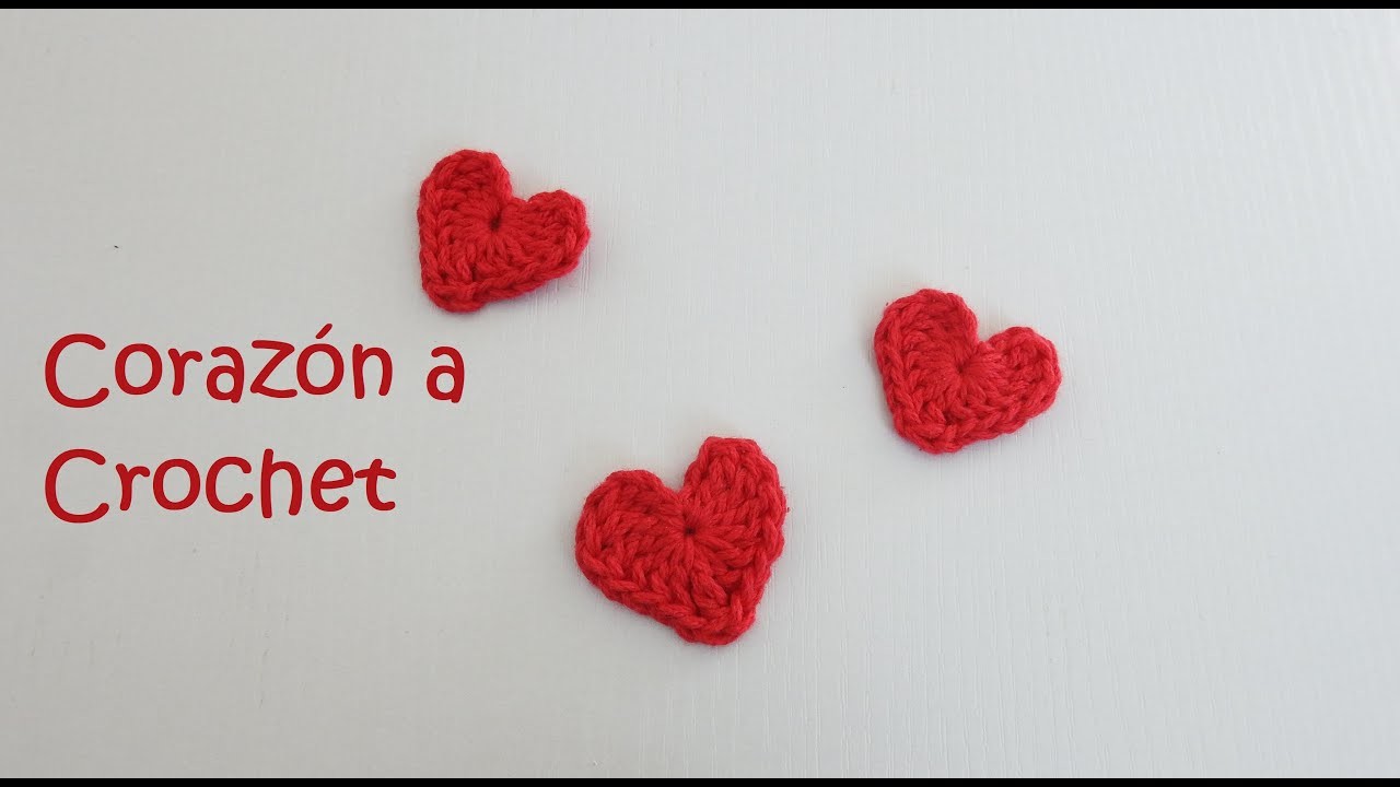 Corazón a Crochet paso a paso- Tutorial