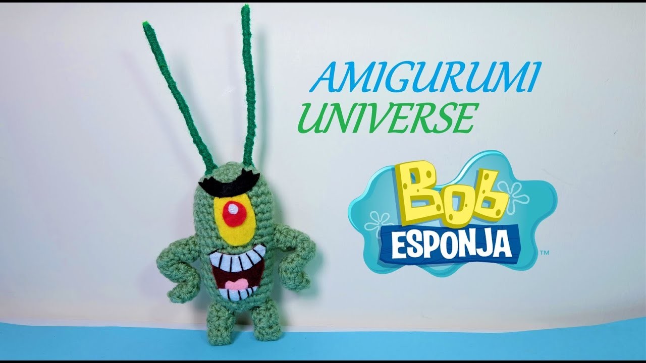 Plankton (Bob Esponja) Tutorial muñeco de ganchillo de Amigurumi Universe.
