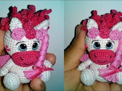 UNICORNIO AMIGURUMI | LLAVERO UNICORNIO