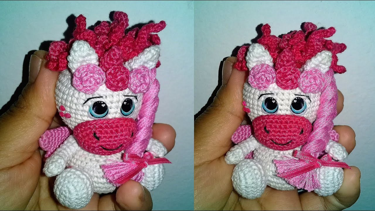 UNICORNIO AMIGURUMI | LLAVERO UNICORNIO