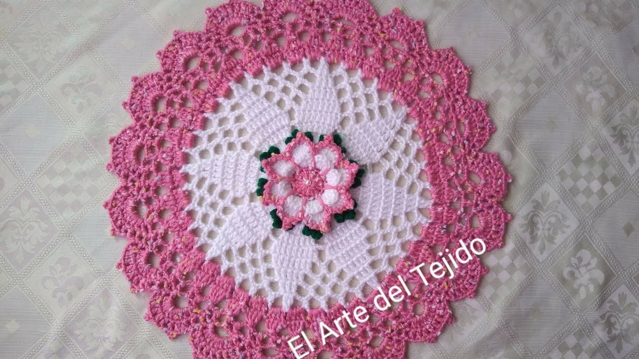 Carpeta primaveral tejida a crochet.tutorial