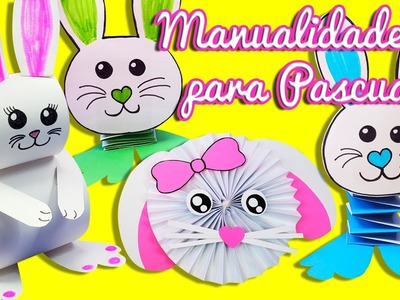 Manualidades para Pascua | Ideas para pascua con hojas de colores | Easter crafts
